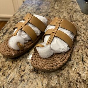 Wonderly Tan Braided Footwear